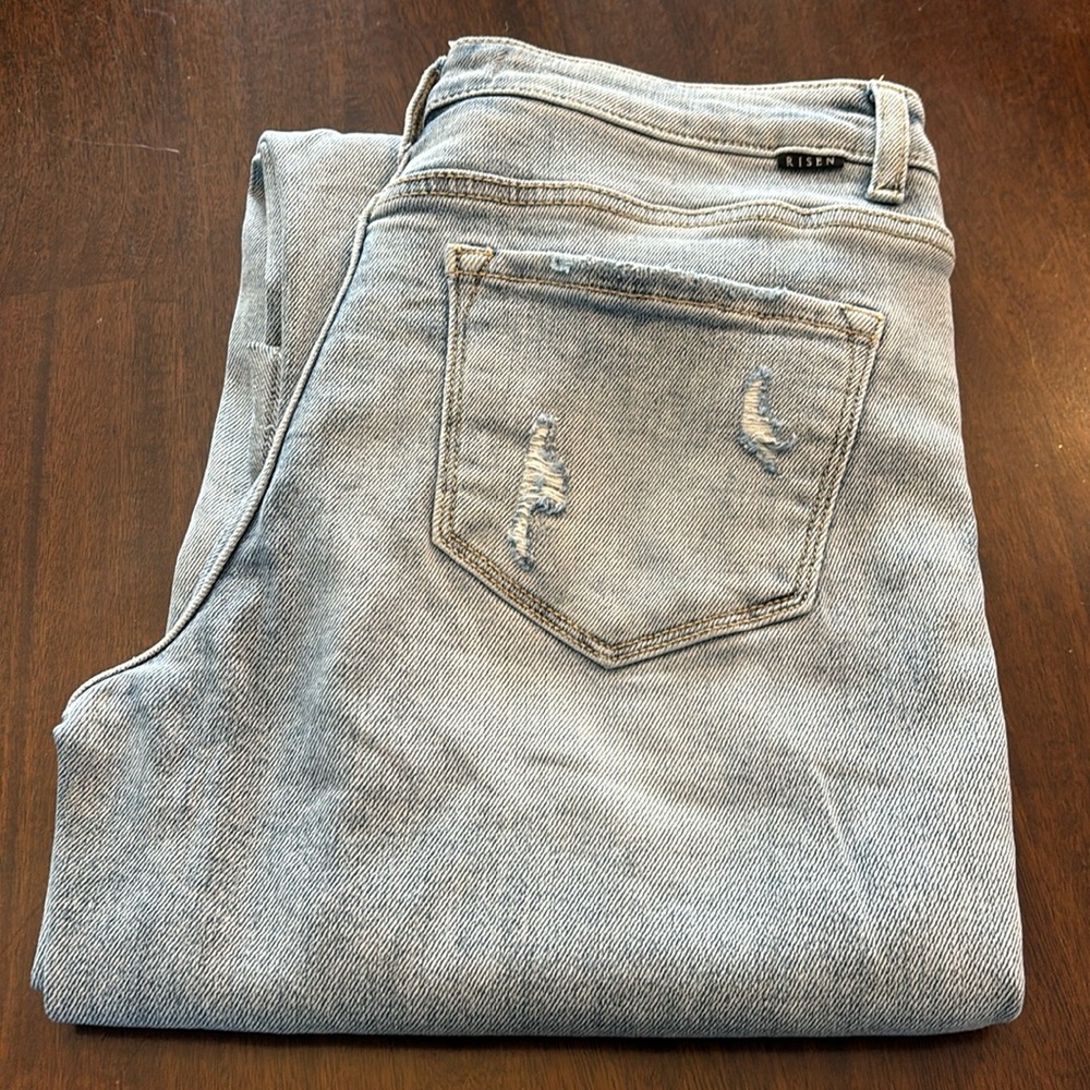 Risen Jeans with sequin backing.